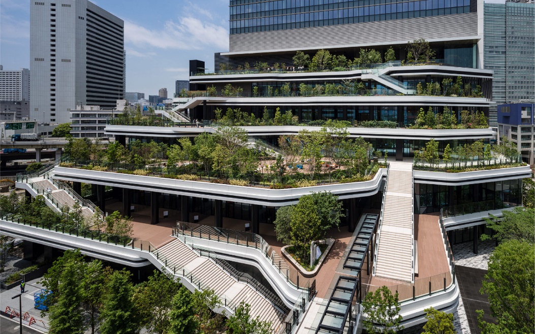 【前編】緑とアクティビティが重層的に繋がるランドスケープ設計事例 （東京ポートシティ竹芝　オフィスタワー ）